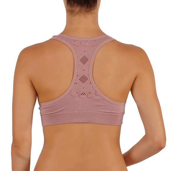 Push Up Bra Women's Yoga Crop Top Sports - Picture 4 of 4
